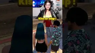 Mona and Miya kiss or slap challenge 🥹🤣 #shorts #gta #trending