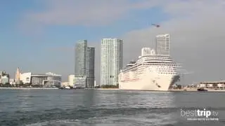 Dramatic Debut of MSC Divina in New Cruise Home Port Miami