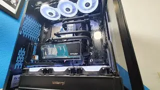 CUSTOM HARDTUBE TIMELAPSE 10900K + GIGABYTE Z490 AORUS XTREME WATERFORCE + UNBOX