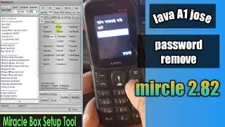 lava a1 pin password remove password read password miracle box2.82 se unlock 10000%working