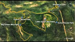 Panthertown Valley hike GPS route flyby experiment