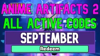 Anime Artifacts Simulator 2 Codes September 2022 ROBLOX WORKING Anime Artifacts Simulator 2 Codes