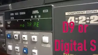 Another failed video format.  Digital-S (D9) from JVC, the BR-D750E.