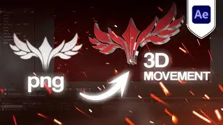 BUAT LOGO OPENING 3D MOVEMENT | PNG GAMBAR KE 3D | AFTER EFFECT