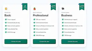 Responsive 💰Pricing Cards with HTML & CSS