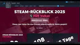 Mein Steam Rückblick 2025