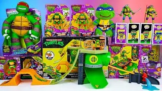 Unboxing ALL Teenage Mutant Ninja Turtles Toys ! Secret Box of 4 Ninja Turtle | Skate Mayhem Playset