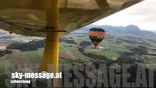 Ballonfahrt mit &Uuml;berraschung, Heiratsantrag w&auml;hrend der Ballonfahrt.