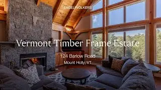 SOLD! Vermont Timber Frame Retreat | 53+ Acre Private Estate with River Frontage Near Okemo