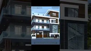 Modern Triplex House Design #3delevation #30x50 #houseplans #modernduplex #triplex #house