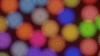 4K Relaxing Hypnotic Neon Multicolored Optical Illusions Screensaver #2