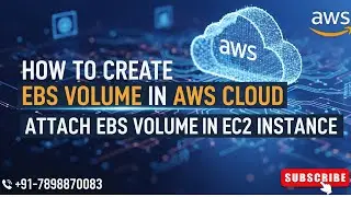 HOW TO CREATE EBS VOLUME IN AWS CLOUD || ATTACH EBS VOLUME IN EC2 INSTANCE #aws #devops