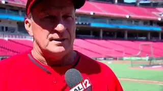 Reaction to Reds Pitcher Michael Lorenzen's game winning run