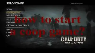 Call of Duty 5 - How to start zombi mode?