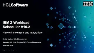 AIOps IBM WLA User Group Nov24 IBM Workload Automation Z/OS enhancements and integrations