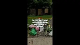 Scene outside assassinated state representative's home