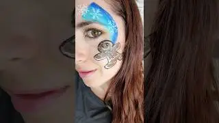 Gingerbread Man Face Paint 🎨 #facepaint #makeup #mua #christmas #holiday #gingerbread