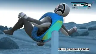 HELITE Airbag Jacket Turtle Technology illustration
