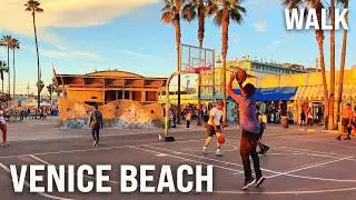 VENICE BEACH Walking Tour | 4K Los Angeles Walk