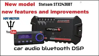 Updated model Stetsom STX2436BT DSP & SMC modular control wired remote car audio digital processor