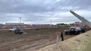 Litchfield, MN demolition derby Saturday, August 6th, 2022 -Meeker County Fair- Mighty Minis