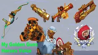 Overwatch:Diamond Border Epic Montage My Golden Gun Heroes Voice of Ashe Parah Hanzo Junkrat Orisa