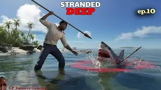 Stranded deep ep.10 играемся с ИИ (убили нашу первую акулу!!!)