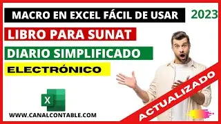 ✅MACRO para el Libro DIARIO SIMPLIFICADO SUNAT - Fácil de USAR