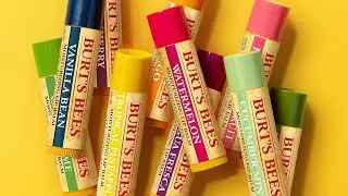 Burt's Bees Lip Balm Pack 💄 | Natural Lip Care with Beeswax, Strawberry, Coconut & Vanilla Bean