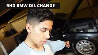 RHD BMW OIL CHANGE AND HOW TO RESET OIL LIGHT