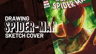 Drawing a Spider-Man Sketch Cover! | Whatnot Auction Reveal