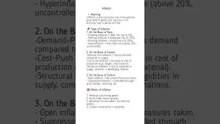 &ldquo;🏭 Types of Inflation | Causes & Effects | UGC NET Commerce&rdquo;#Inflation #Economics #UGCNET #Commerce