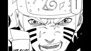 NARUTO Manga Chapter 687 : Drawing a Panel of Naruto