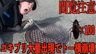 歌舞伎町のマンホールにゴキジェット噴射したらゴキブリ大量発生でトー横キッズ発狂www