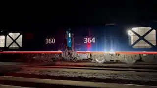 AMTK 364 & AMTK 360 Leads Amtrak P053-07 Auto Train SB Entering Florence Yard Florence SC