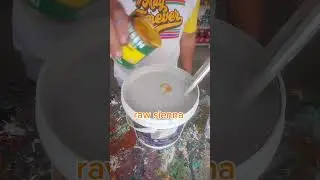 HOW MAKE TULE WHITE COLOR FLAT LATEX PAINT #tulewhitecolor #color #paintmixing #shortvideos