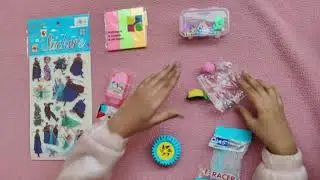 Stationary Unboxing Fruit 🍓 🍑 Eraser Doms Tyre Eraser stickers sticky notes #stationary #eraser #diy