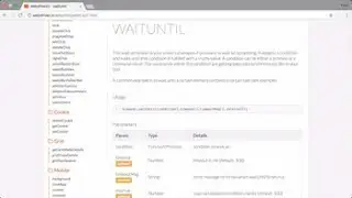 Lesson 4h - The waitUntil Command