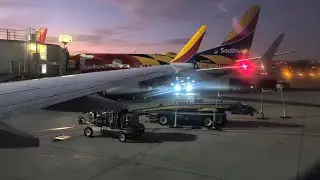(4K) Funny Flight Attendant- Southwest 737 MAX 8 Pushback & Takeoff from Los Angeles