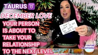 TAURUS♉️💞 A NEW BEGINNING WITH YOUR PERSON❤️ LOVE IS IN THE AIR🥰 DECEMBER LOVE