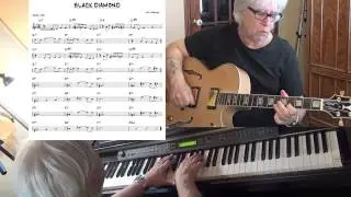 Black Diamond - Jazz guitar & piano cover ( Milt Sealey ) Yvan Jacques