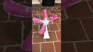 Pink clip electric table fan video