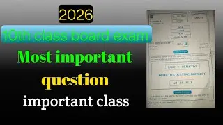 10th class most important questions and answers | 2026 exam preparation target 98% 