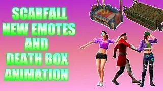 SCARFALL NEW EMOTES AND DEATH BOX ANIMATION | scarfall new update chapter 4
