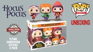 Hocus Pocus Flying Sanderson Sisters 3 Pack Funko POP Vinyl Disney Special Edition
