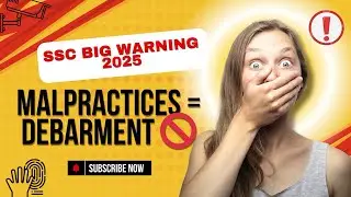SSC Official Advisory 2025 | Warning Against Malpractices in Computer-Based Exams | SSC CGL & CHSL