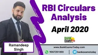 RBI Circulars April 2020 for RBI Grade B
