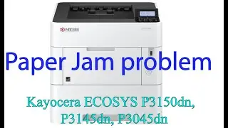 How to fix Paper Jam problem in Kayocera ECOSYS P3150dn,  P3145DN, P3045dn printer