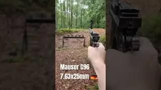 World War 1 C96 Mauser vs Steel Plates!