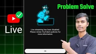 🤔Live streaming has been disabled. Please review YouTube's policies for more information